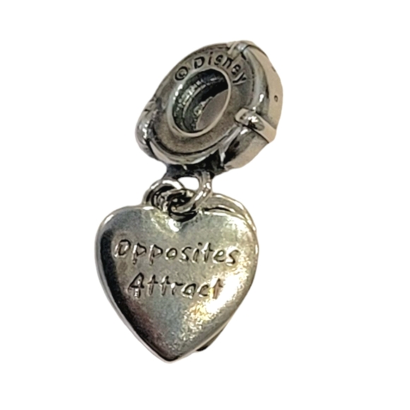 Pandora Disney Lady & the Tramp Sterling Silver Blue Heart Dangle Bracelet Charm - Picture 5 of 6